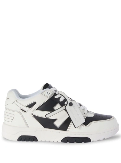 Off-white Out Of Office Calf Leather In Black White