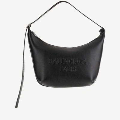Balenciaga Black Leather Mary-kate Shoulder Bag