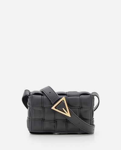 Bottega Veneta Small Padded Cassette Leather Shoulder Bag In Black