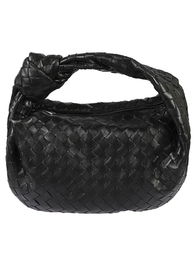 Bottega Veneta Teen Jodie Leather Tote In Black