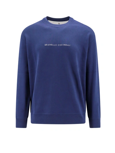 Brunello Cucinelli Sweatshirt In Blu