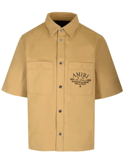 Amiri Bowling-style Shirt In Brown