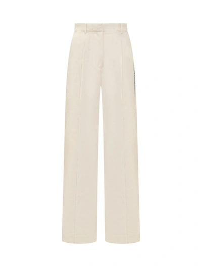 Jw Anderson J.w. Anderson Side Panel Trousers In Cream