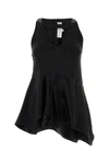Jw Anderson J.w. Anderson Black Satin Top In Default Title