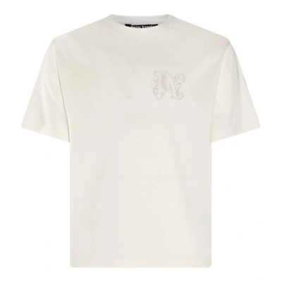 Palm Angels Monogram Embroidered Crewneck T In Default Title