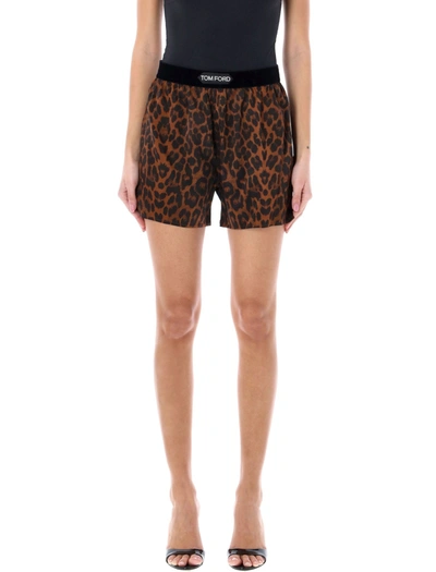 Tom Ford Shorts  In Marrone