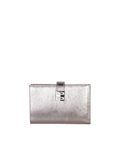 Givenchy 4g Gold Wallet In Metallic