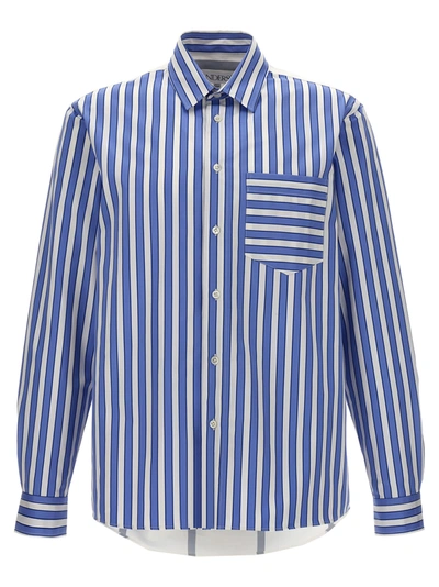 Jw Anderson J.w. Anderson Patchwork Shirt In Navy
