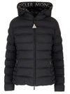 Moncler Black Alete Down Jacket In Nero