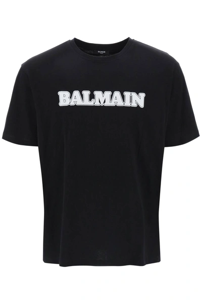 Balmain R?tro T-shirt In Noir/blanc