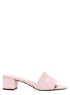 Givenchy Logo-print Canvas Mules In Pink
