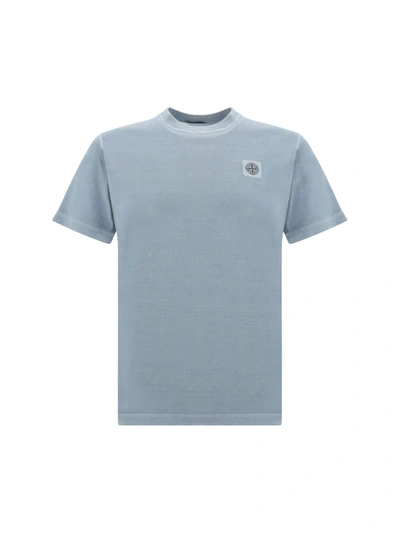 Stone Island T-shirt In Sky Blue