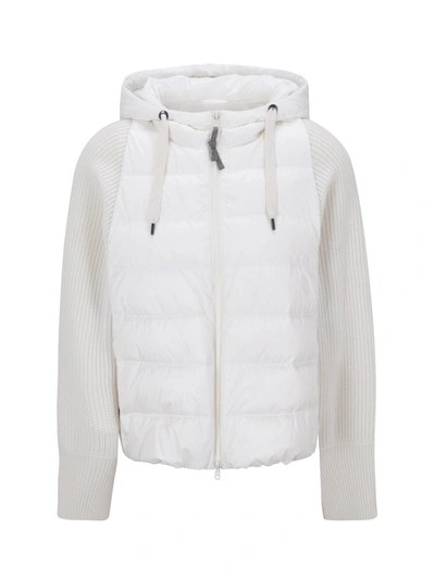 Brunello Cucinelli Down Jacket In White