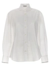 Brunello Cucinelli Poplin Monile Shirt In White