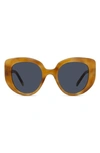 LOEWE CURVY 49MM SMALL BUTTERFLY SUNGLASSES