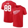 FANATICS FANATICS BRANDED PATRICK KANE RED DETROIT RED WINGS AUTHENTIC STACK NAME & NUMBER T-SHIRT