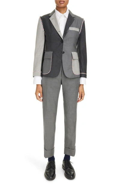 Thom Browne Giacca In Lana Multicolor Donna