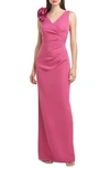 JS COLLECTIONS ANAIS SLEEVELESS COLUMN GOWN