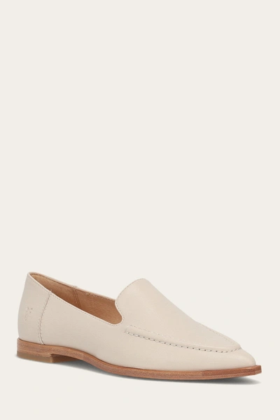 The Frye Company Frye Kenzie Moc Stitch Flats In Ivory