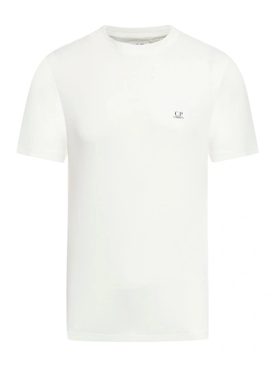 C.p. Company 30/1 T-shirt With Goggles Print In White