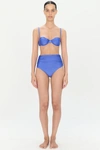 Jonathan Simkhai Constantine Bikini Top In Lapis Blue