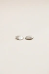 Jonathan Simkhai Iris Egg Earrings In Cool Silver