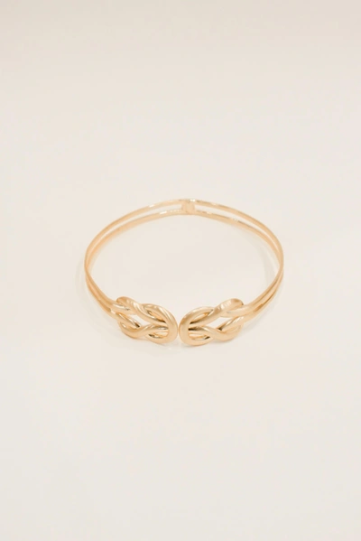 Jonathan Simkhai Calla Braided Chocker In Light Gold