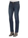 Democracy Womens High Rise Slimming Panels Straight Leg Jeans In Multi