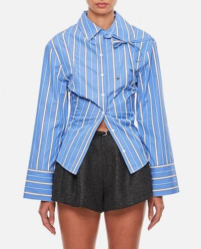 JACQUEMUS JACQUEMUS LA CHEMISE RUBAN STRETCH COTTON SHIRT