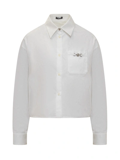 Versace Informal Shirt In Bianco Ottico