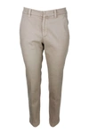 BRUNELLO CUCINELLI BRUNELLO CUCINELLI STRETCH COTTON CIGARETTE TROUSERS