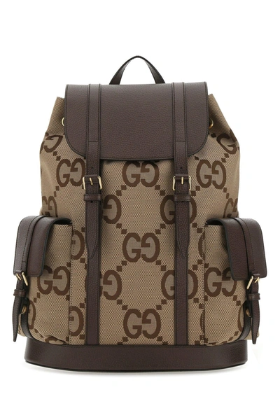 Gucci Jumbo Gg背包 In Beige