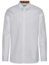 BURBERRY BURBERRY SHERFIELD SHIRT IN WHITE COTTON