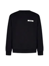 Jacquemus Logo Patch Crewneck Sweatshirt In Black