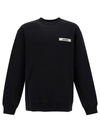 Jacquemus Logo Patch Crewneck Sweatshirt In Black