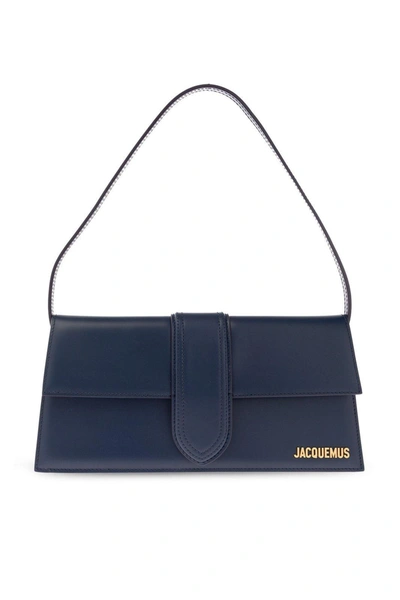 Jacquemus Le Bambino Long Shoulder Bag In Blue