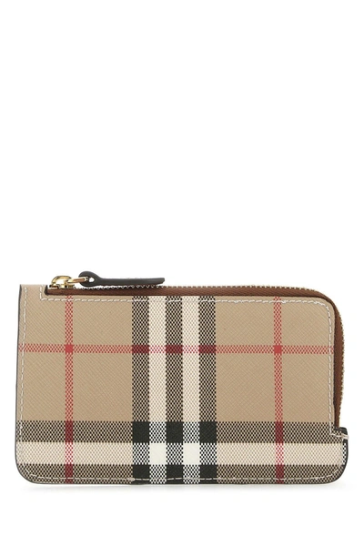 Burberry Printed E-canvas Card Holder In Default Title