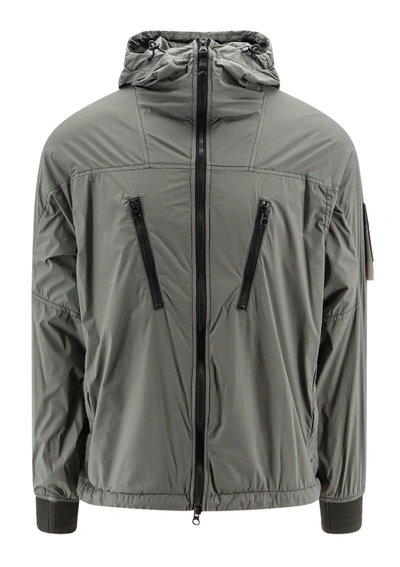 Stone Island Zip-up Foldable Jacket In Green