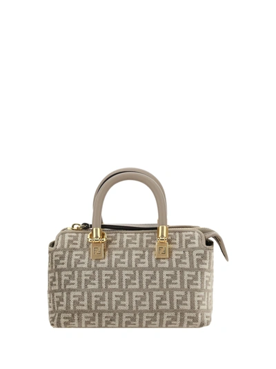 Fendi Mini By The Way Handbag In Grigio