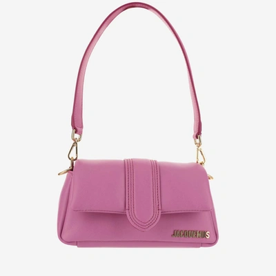 Jacquemus Mini Puffed Flap Bag In Neon Pink