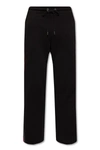 Moncler Drawstring Straight Leg Pants In Nero