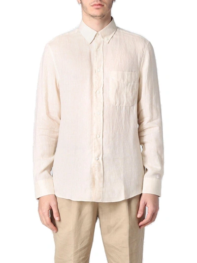 Brunello Cucinelli Buttoned Long-sleeved Shirt In Sand