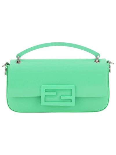 Fendi Mobile Phone Pouch Baguette In Verde