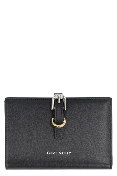 Givenchy Voyou Leather Wallet In Black
