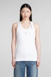 GIVENCHY GIVENCHY TANK TOP IN WHITE COTTON