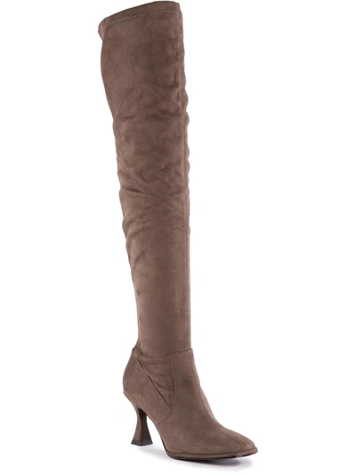 Seychelles You Or Me Womens Faux Suede Tall Over-the-knee Boots In Brown