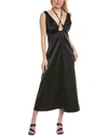 Ganni Long Dress In Black
