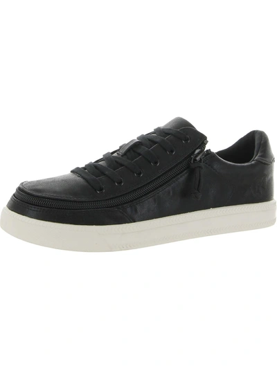 Billy Footwear Classic Lace Low Womens Faux Leather Low-top Casual And Fashion Sneakers In Black