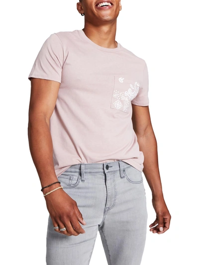 And Now This Mens Paisley Wideneck T-shirt In Pink