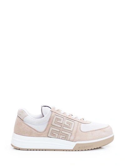 Givenchy G4 Low Top Sneaker In Beige White